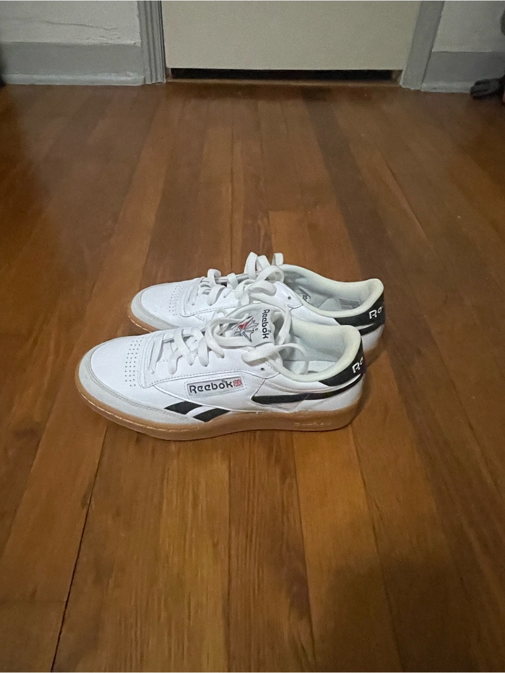 Reebok Kids White & Gum Low-Top Sneakers
